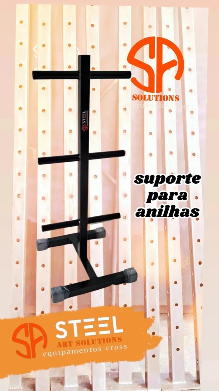 suporte vertical para anilhas